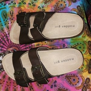 Madden Girl Women's Footbed Sandals with straps Size 6